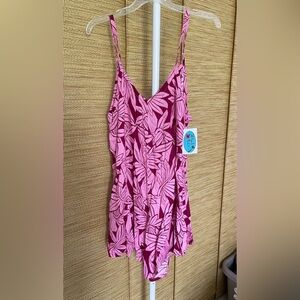 Hula Bay Shorts Romper - Pink